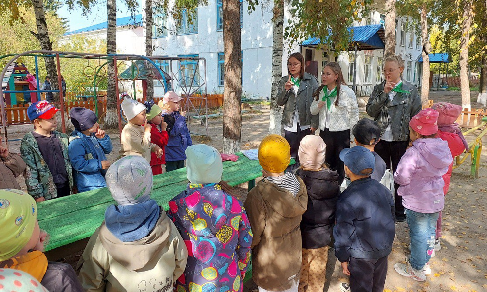 Тевризские школьники провели экоурок для дошкольников