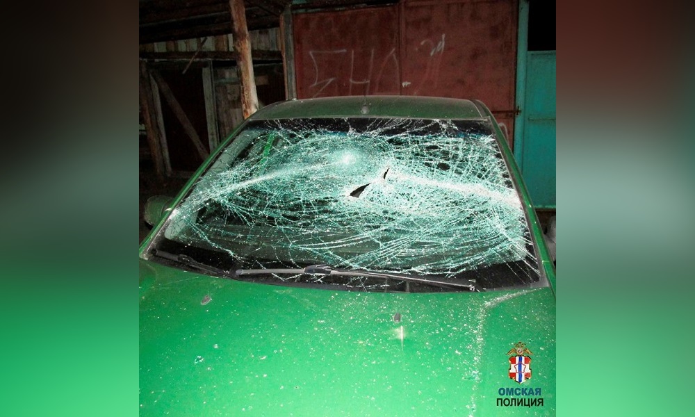Разбиты и сердце, и лобовое стекло: пьяный омич металлическим прутом повредил иномарку
