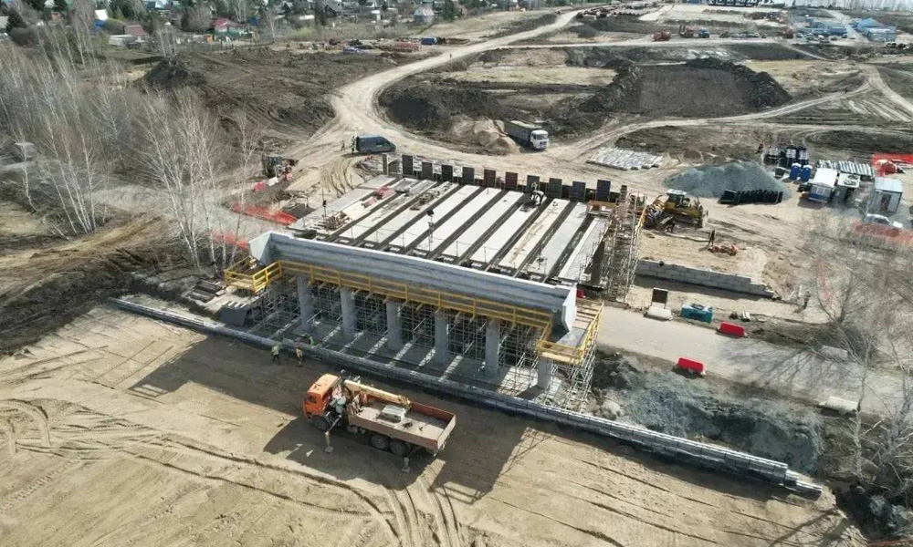 Строительство Северного обхода Омска идёт по графику