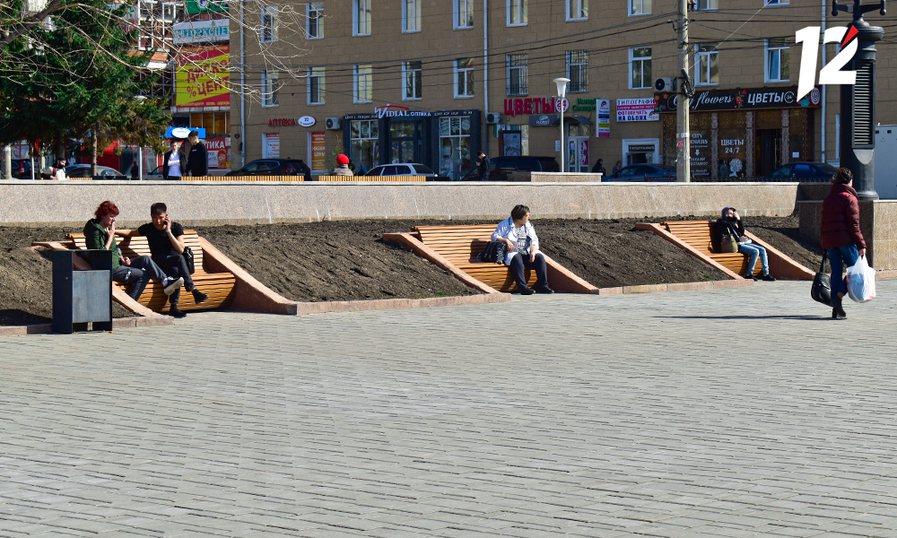 На Театральной площади снесут дубы и высадят туи