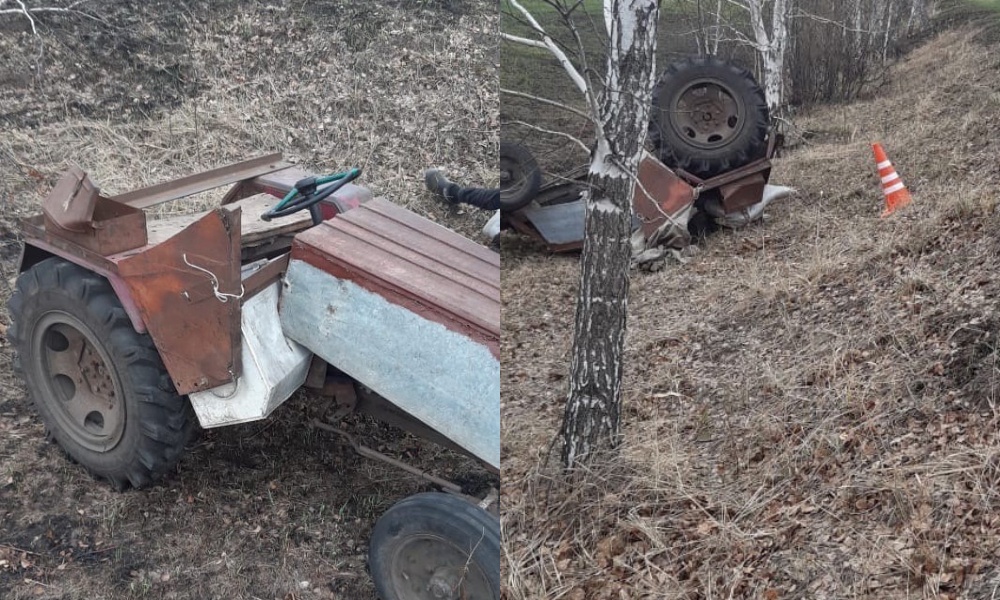 В Омской области ночью на самоходке разбился 59-летний мужчина