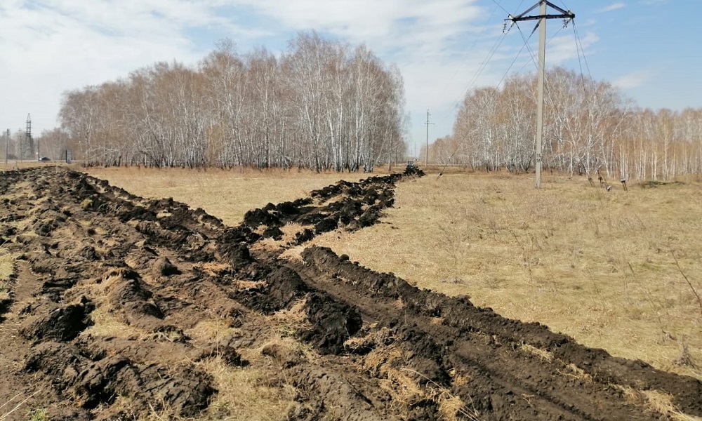 В Омске закончили создавать противопожарные минерализованные полосы