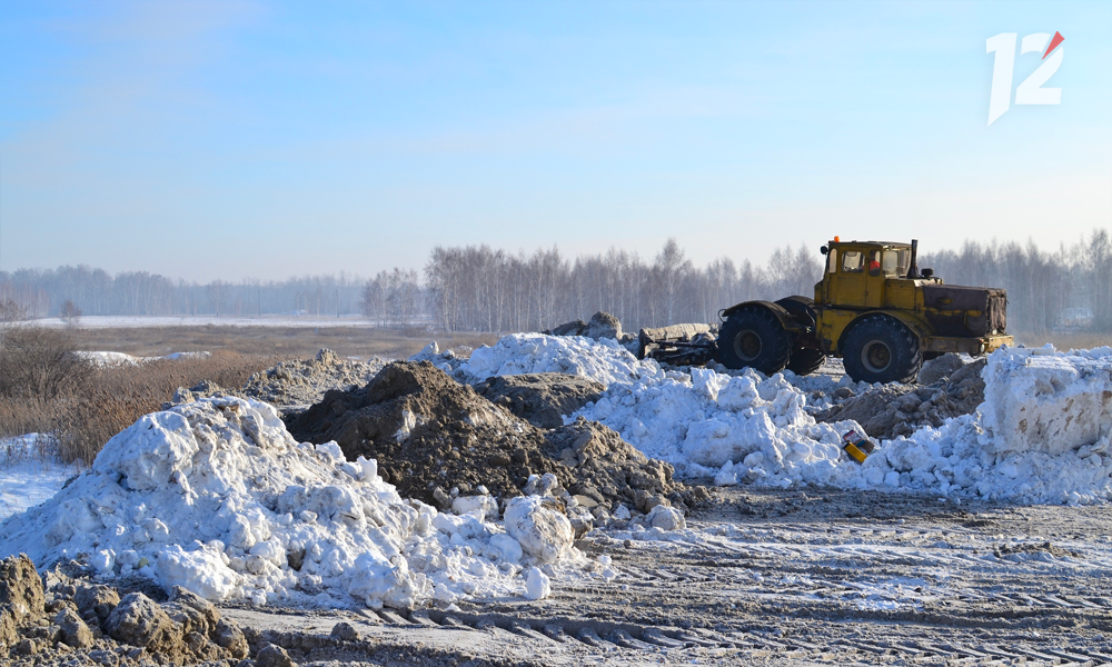 В Омске подготовили к работе 6 снежных свалок 