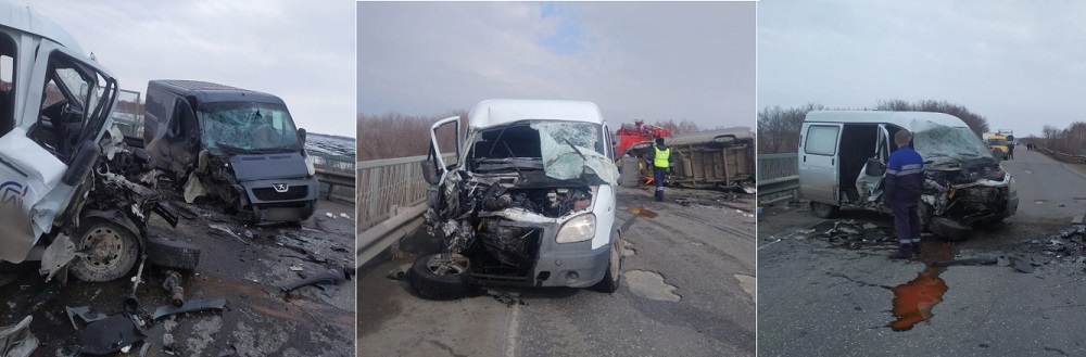 На трассе Омск – Нижняя Омка столкнулись два микроавтобуса