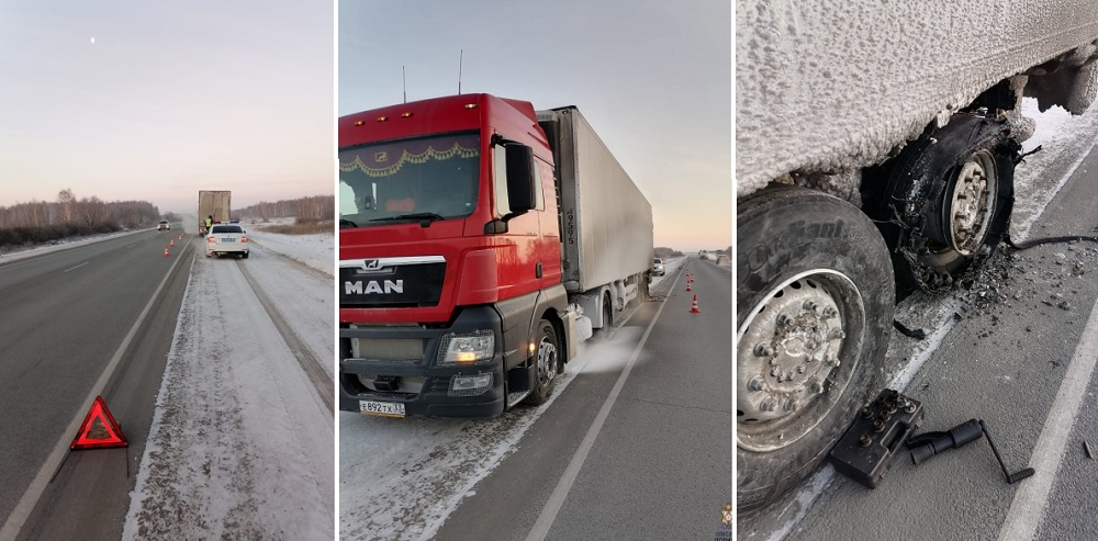 "Никто не останавливался": омские госавтоинспекторы помогли дальнобойщику, замерзающему на трассе