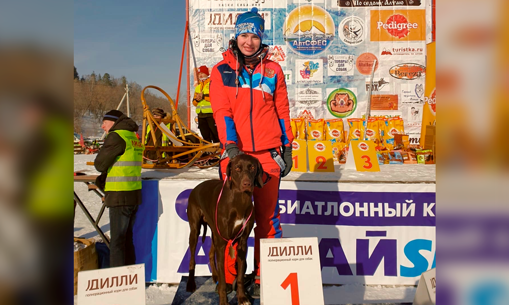 Омичка Марина Артамонова с четырьмя собаками поборется за кубок России по ездовому спорту