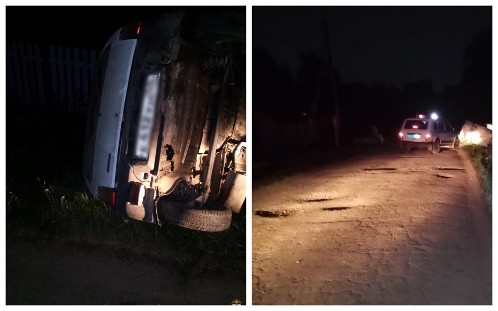 В Омской области на авто перевернулся пьяный 17-летний подросток