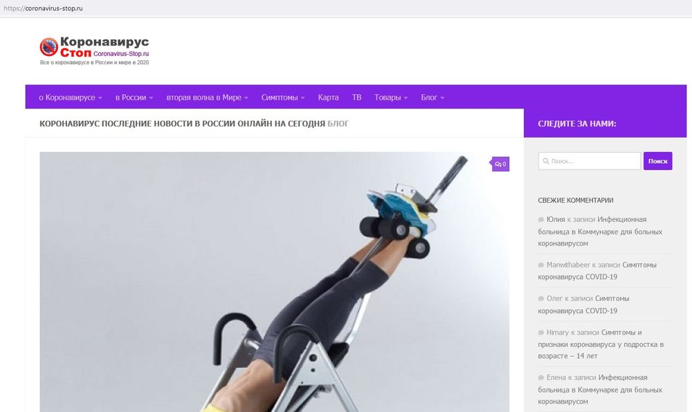 У сайта Стопкоронавирус.рф появились мошеннические двойники