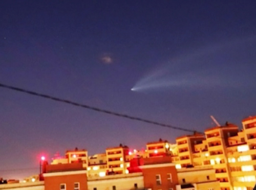 Омичи увидели на небе НЛО