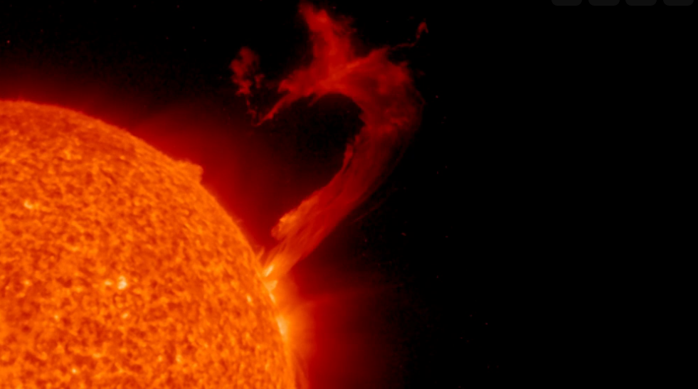 «От Солнца оторвался кусок!»: омичка смогла заснять редкое явление — отрыв большого протуберанца