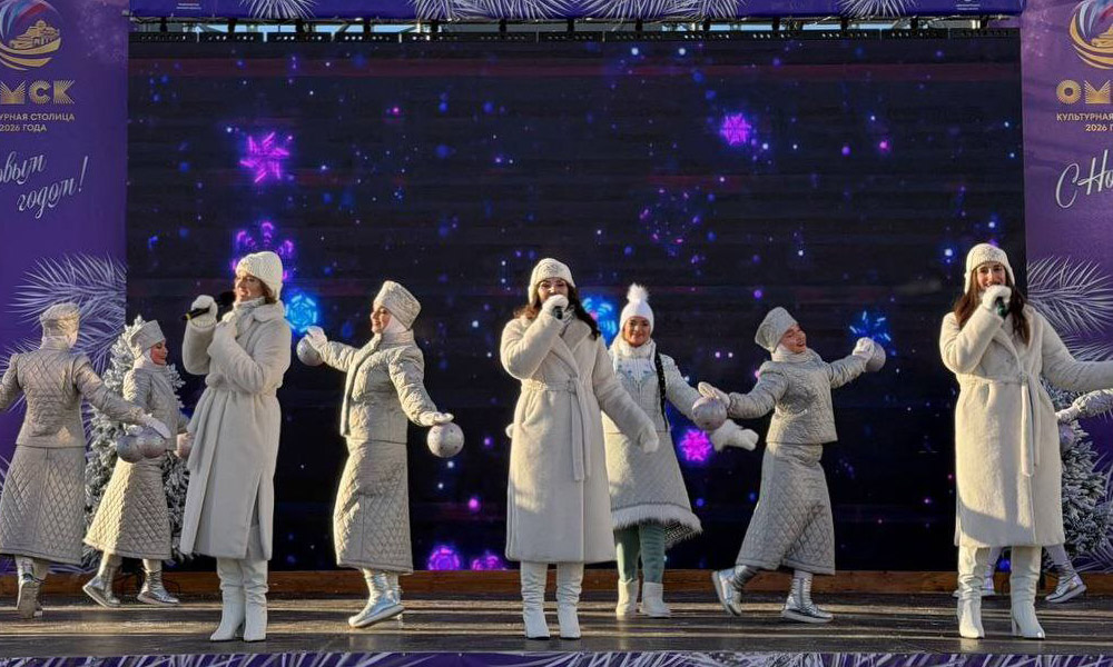 В Омской крепости состоялось открытие главной городской ёлки