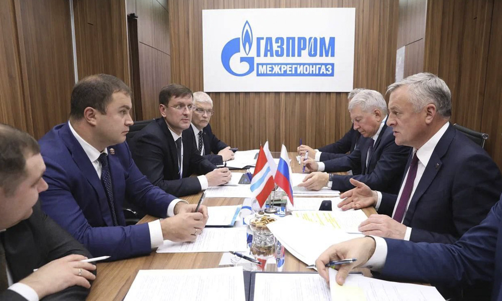 Виталий Хоценко провёл рабочую встречу с генеральным директором «Газпром межрегионгаз» Сергеем Густовым