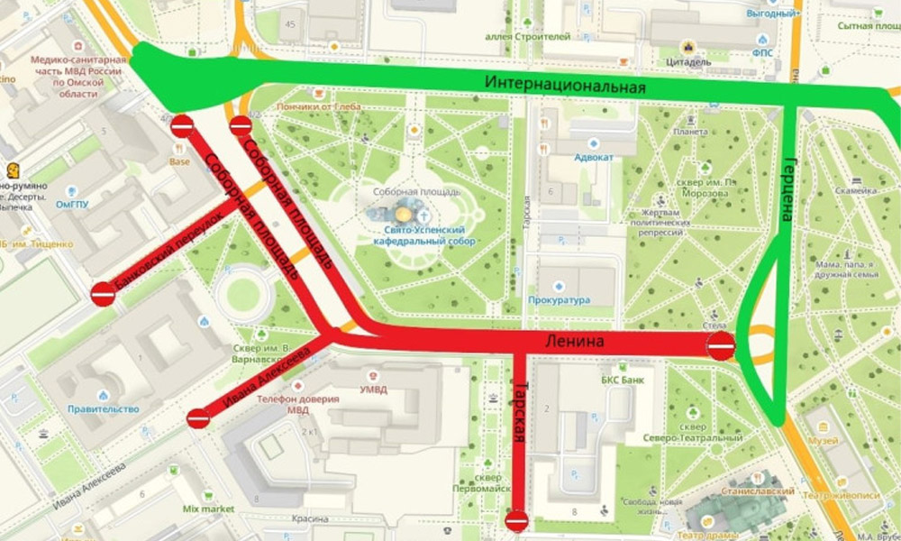 В Омске введут временное ограничение движения транспорта в преддверии празднования годовщины Великой Победы