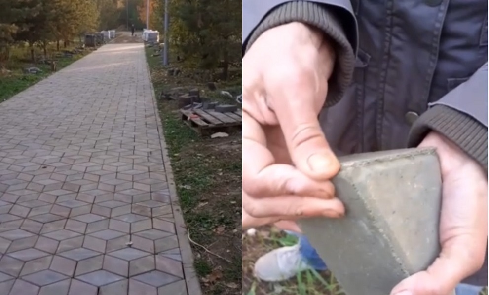 В омской мэрии объяснили ситуацию с "некачественной" плиткой в сквере Молодожёнов