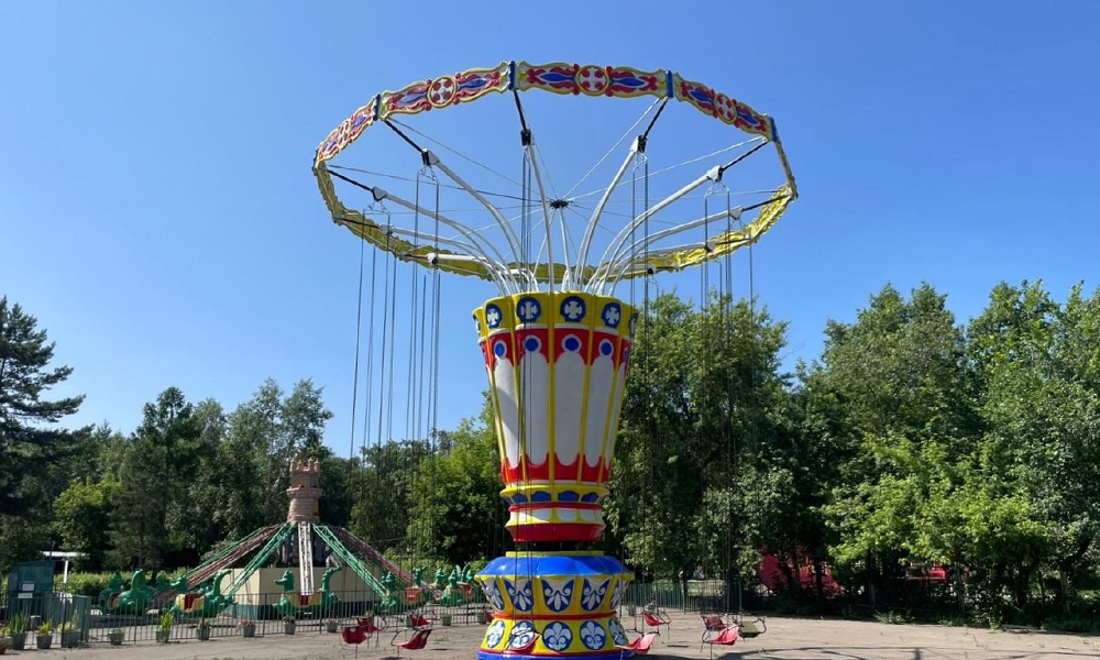 В Советском парке после ремонта возобновляет работу аттракцион «Вихрь»