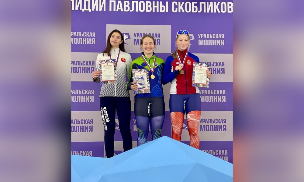 Омичка Олеся Заплетина стала призёром всероссийских соревнований по конькобежному спорту  