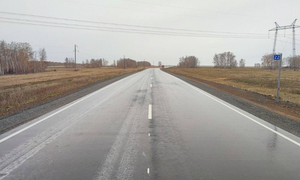 Виталий Хоценко сообщил о завершении ремонта участка дороги Таврическое — Луговое — «Тихвинка — Новоуральский — Пристанское»