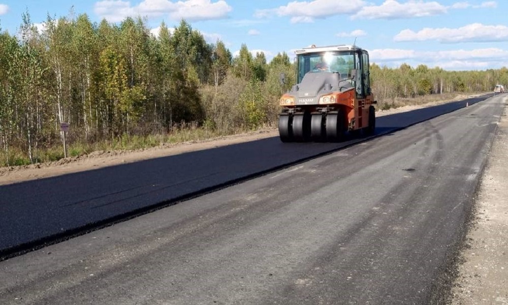 Виталий Хоценко сообщил, что ремонт дороги Тара — Усть-Ишим идёт хорошими темпами