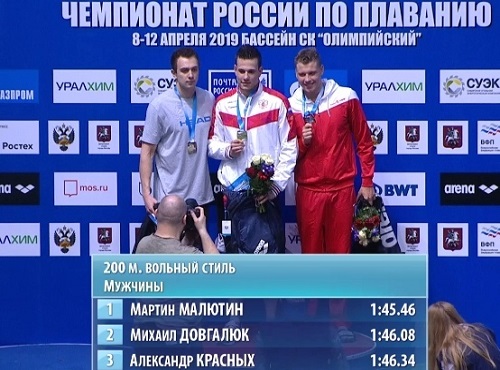 Омский пловец выиграл золото на чемпионате России