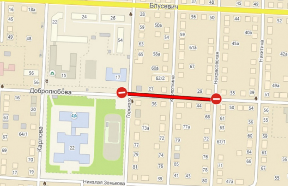 На улице Добролюбова перекроют движение почти на пять месяцев