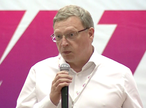 Перед участниками молодёжного форума "РИТМ" выступил губернатор Омской области Александр Бурков