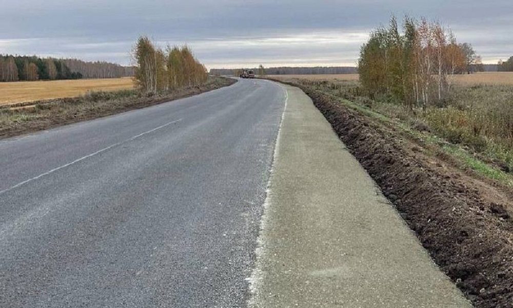 Виталий Хоценко сообщил о заключительном этапе обустройства участка трассы Горьковское — Калачинск — Оконешниково