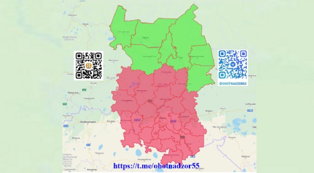 В большинстве районов Омской области установлен особый противопожарный режим