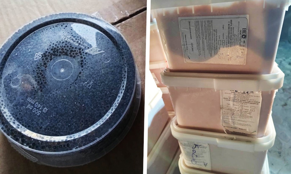 На границе с Омской областью задержали больше 200 кг чёрной икры 