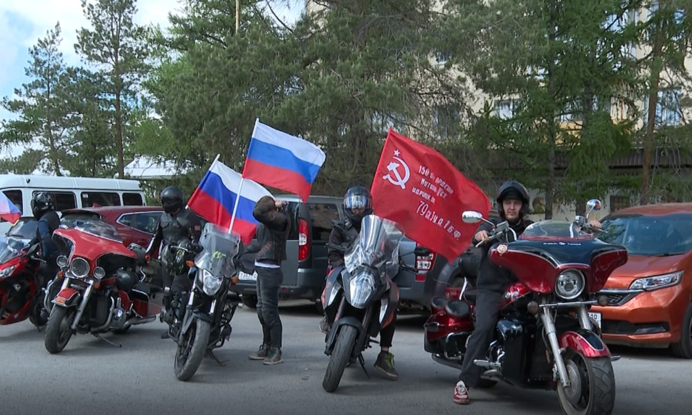 В Омске прошёл патриотический мотопробег