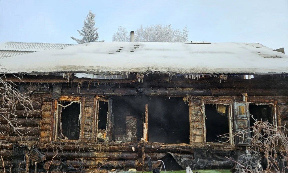 В Омске загорелся дачный дом