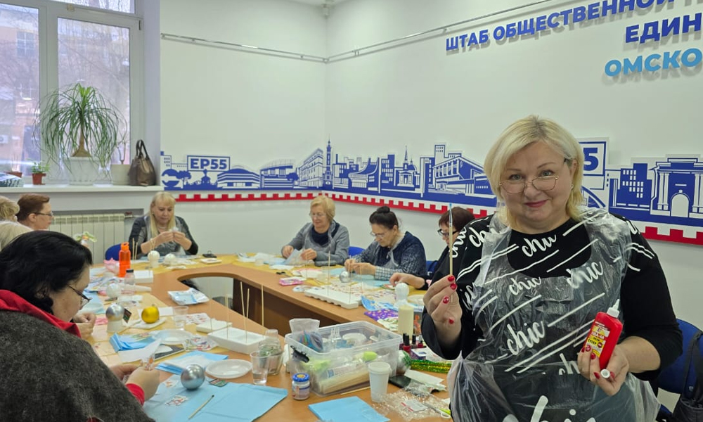 Штаб общественной поддержки «Единой России» провёл серию новогодних мастер-классов
