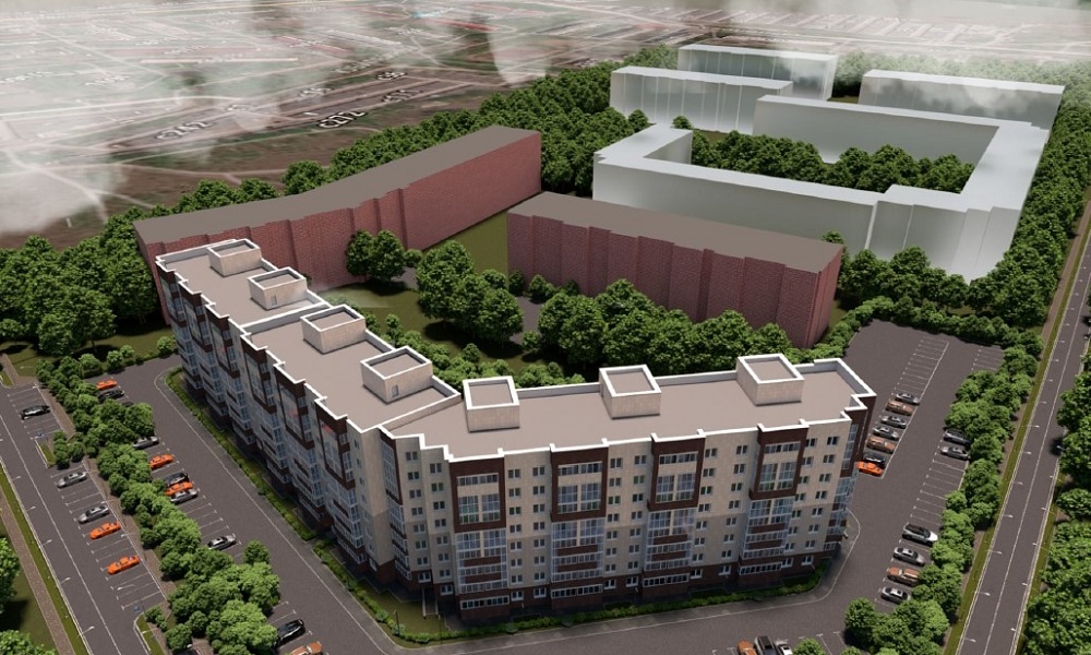 На проспекте Мира в Омске планируется построить дом с парковкой, расположенной по периметру здания 