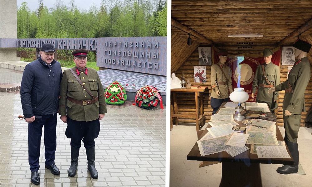 Мэр Омска Сергей Шелест побывал в белорусском мемориальном комплексе, возведённом в память о партизанах 