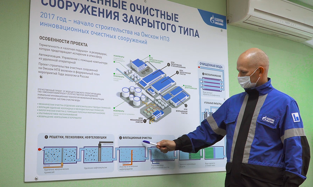 На Омском НПЗ строятся уникальные очистные сооружения "Биосфера"