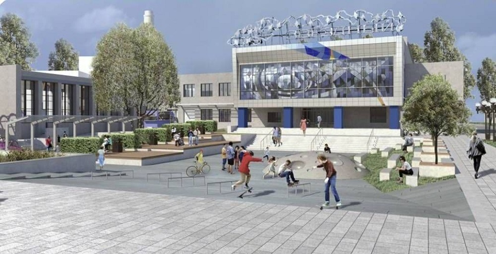 В Омске площадь перед ДК "Звёздный" оформят в космическом стиле 