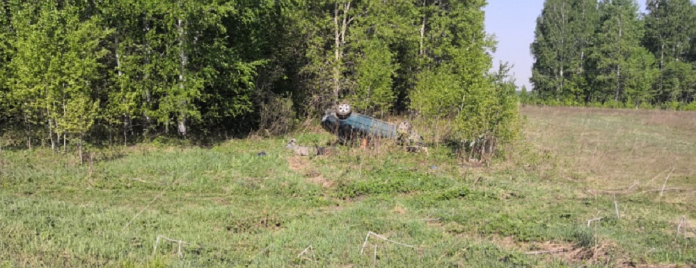 В Седельниковском районе опрокинулись две иномарки