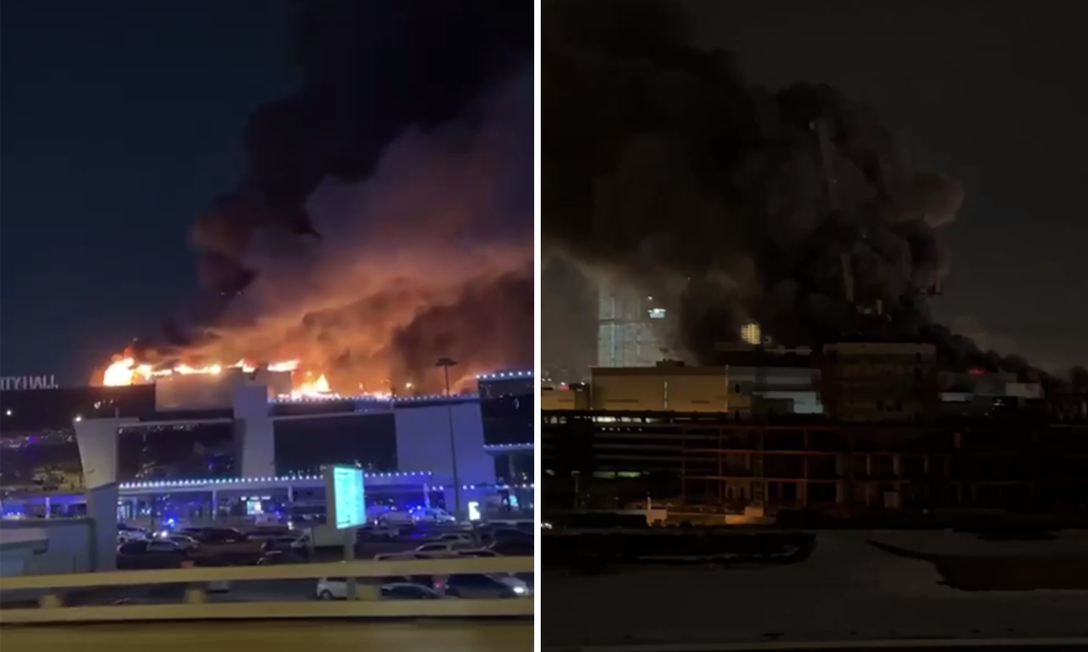 В подмосковном ТЦ «Крокус Сити Холл» произошёл террористический акт со стрельбой 