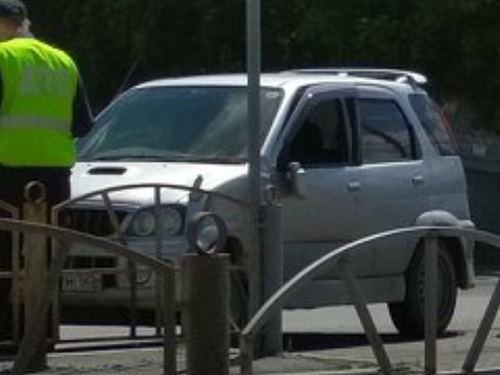 В Омске Toyota и Honda не поделили дорогу