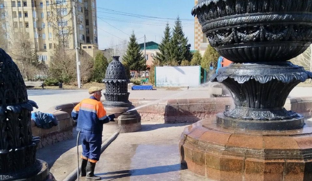 В Омске готовят к запуску городские фонтаны