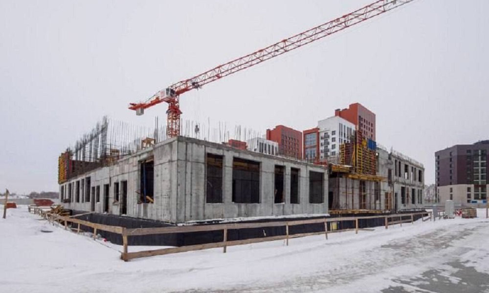 Строительство детского сада в жилом квартале «Зелёная Река» ведётся по графику