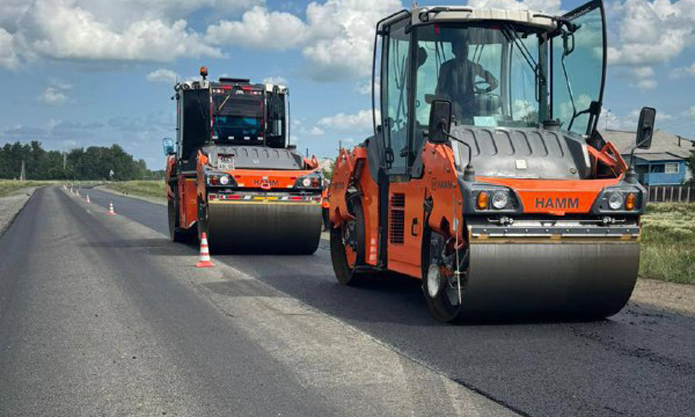 Виталий Хоценко сообщил о состоянии ремонтируемого участка дороги Горьковское — Калачинск — Оконешниково