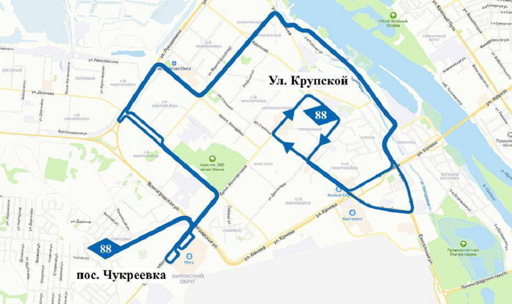 После открытия бульвара Архитекторов в Омске автобусы продолжат ездить по улице Дмитриева