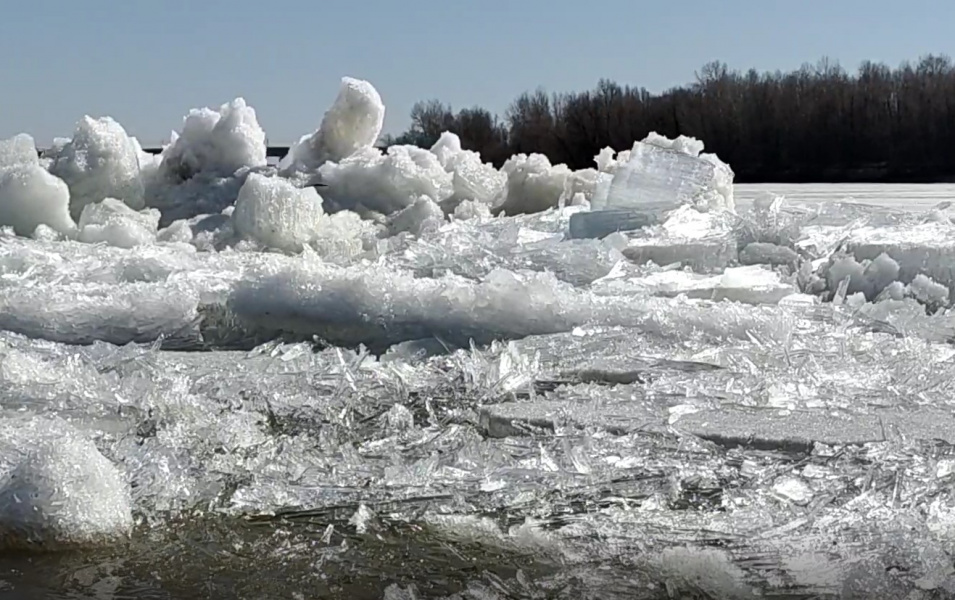 В Омской области начинается активный ледоход 