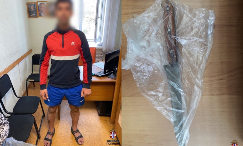 Рецидивист избил омича, угрожал ножом и отобрал у него золотые украшения на сто тысяч рублей