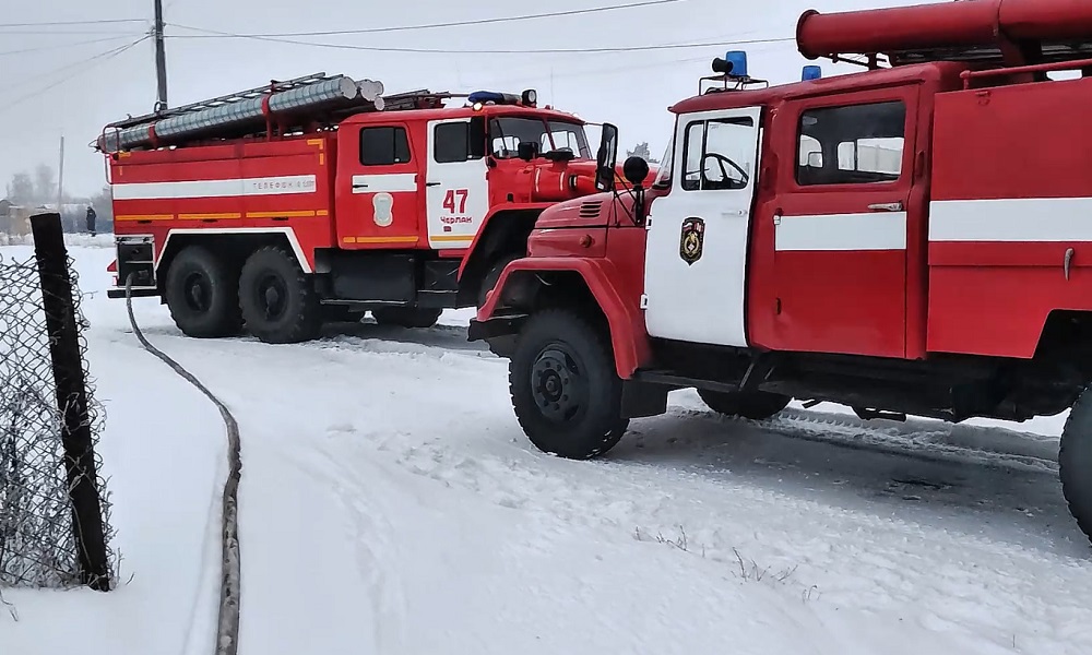 В селе Солёном горела кровля дома