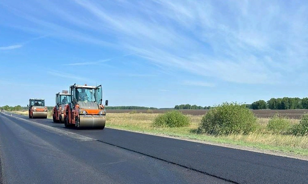 В Омской области завершается ремонт трассы Горьковское – Калачинск – Оконешниково