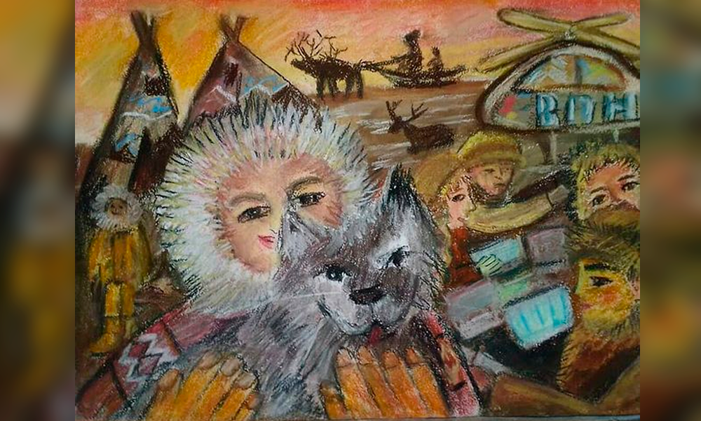 Маленький омич победил во всероссийском конкурсе рисунков, нарисовав северян