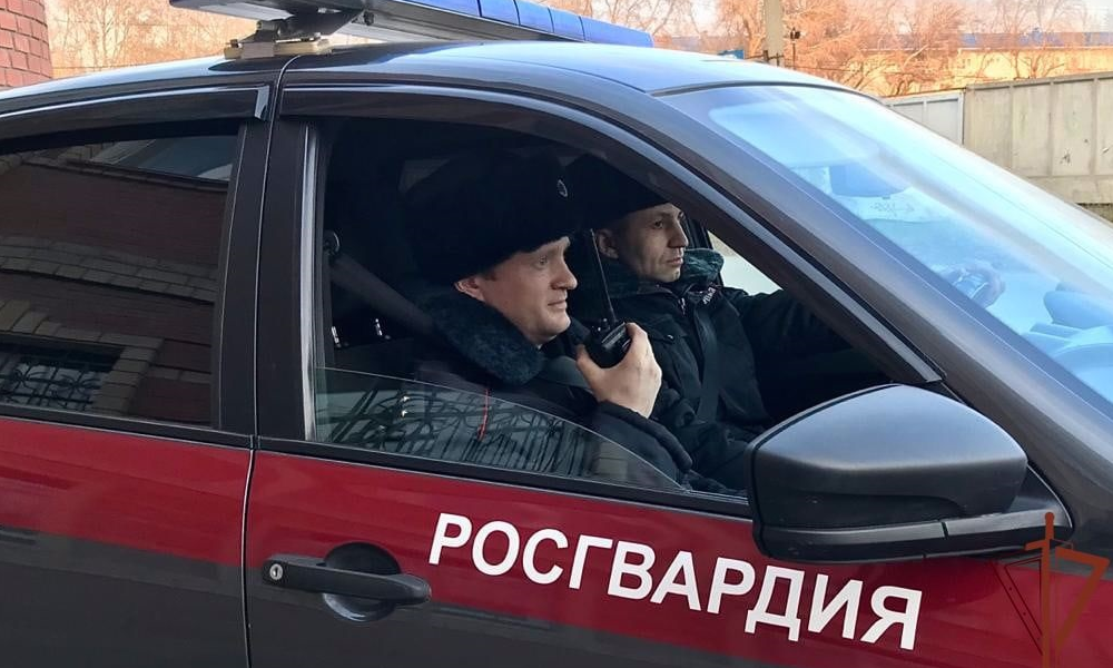 В Омской области сотрудники Росгвардии предотвратили ДТП 