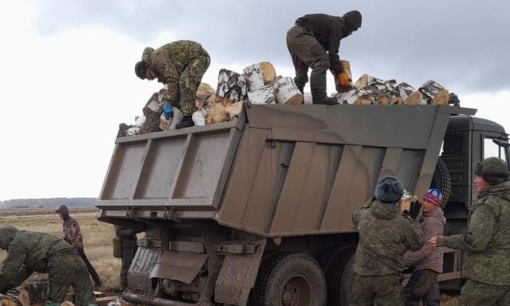 Омские лесхозы передали мобилизованным 2 тысячи кубометров дров 