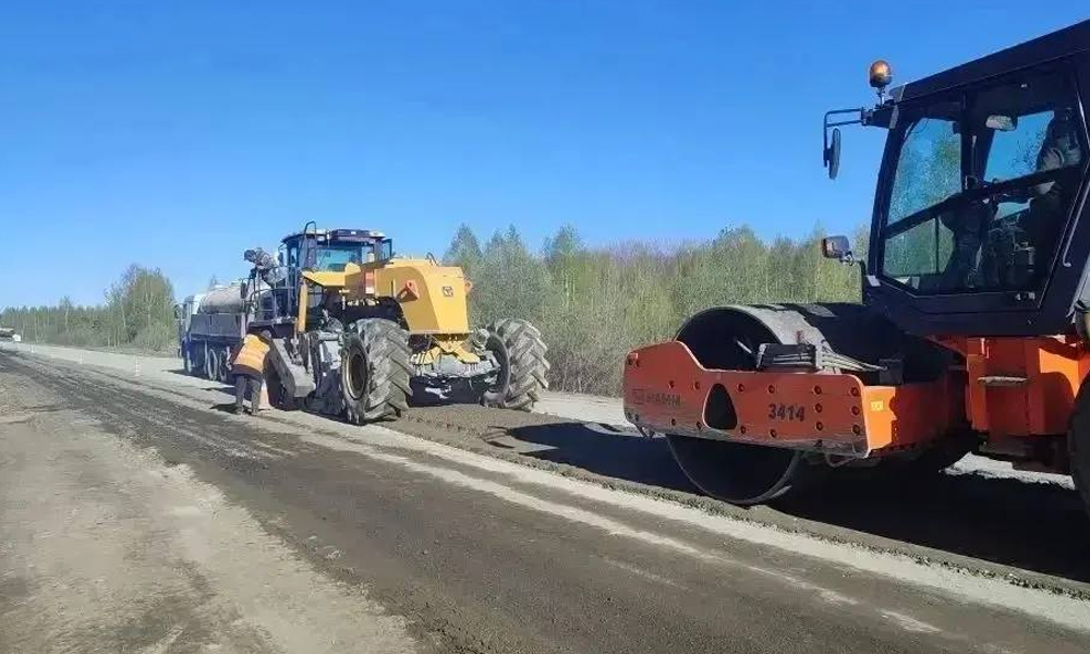 В Знаменском районе начался ремонт участка трассы Тобольск — Тара — Томск